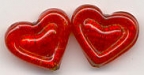 Double Hearts, Red & Gold Foil